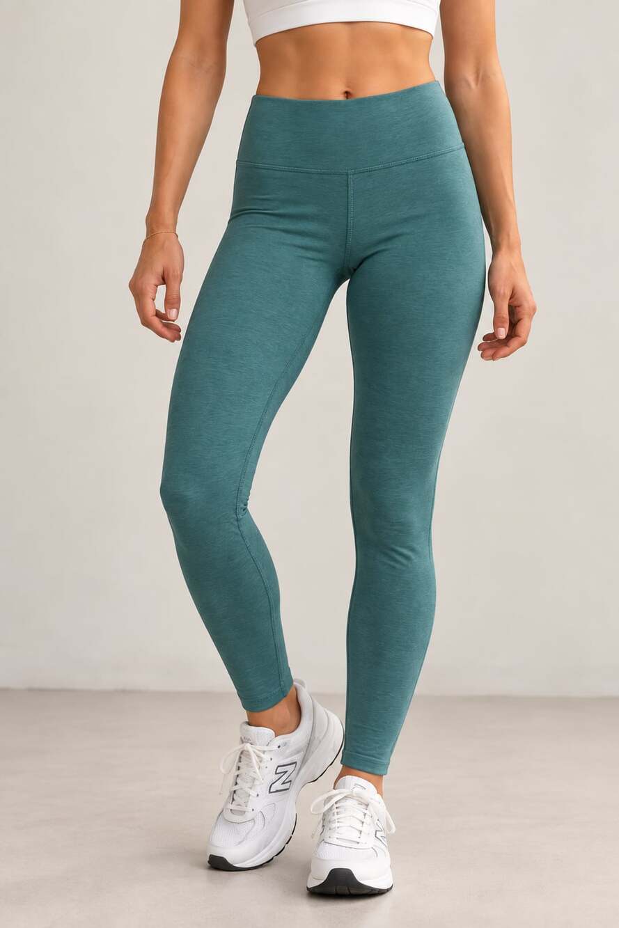 Vuori Clean Elevation Legging Size Medium Teal Heather High Rise
